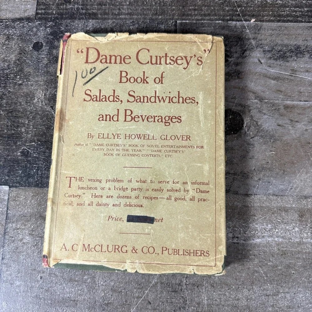 Dame Curtsey's Book Of Etiquette By Ellye Howell Glover McClurg 1915